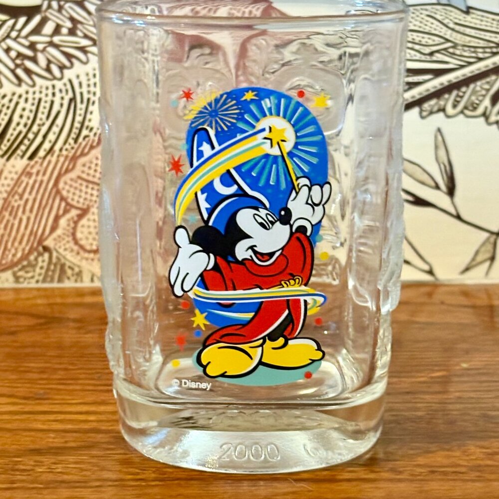 Vintage Disney 2000 Millennium Glass EPCOT Edition Sorcerer Mickey | McDonald’s